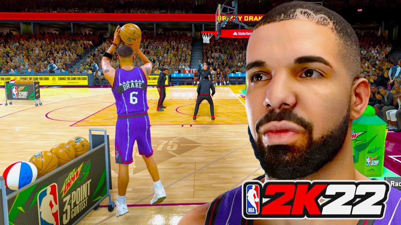 DRAKE 3 POINT CONTEST…NBA 2K22