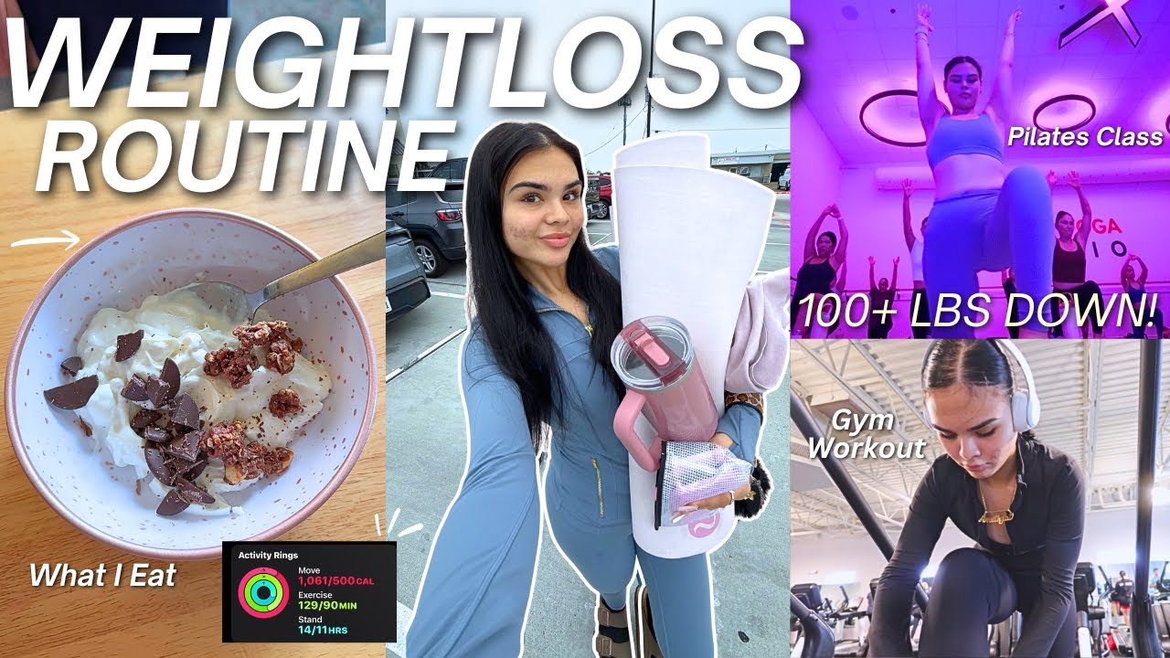 HEALTHY WEIGHT LOSS ROUTINE! Body Updates, Fitness Workout, 100+ Pounds Down & Staying Consistent