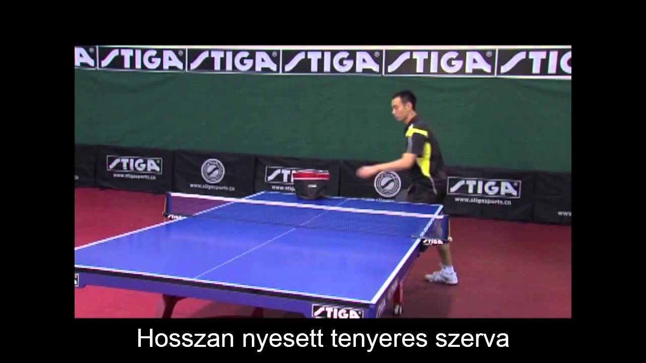 Stiga asztalitenisz oktatófilm 1. rész - Tenyeres szerva