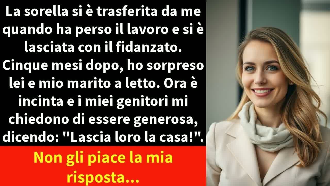 La sorella si è trasferita da me quando ha perso il lavoro e si è lasciata con il fidanzato