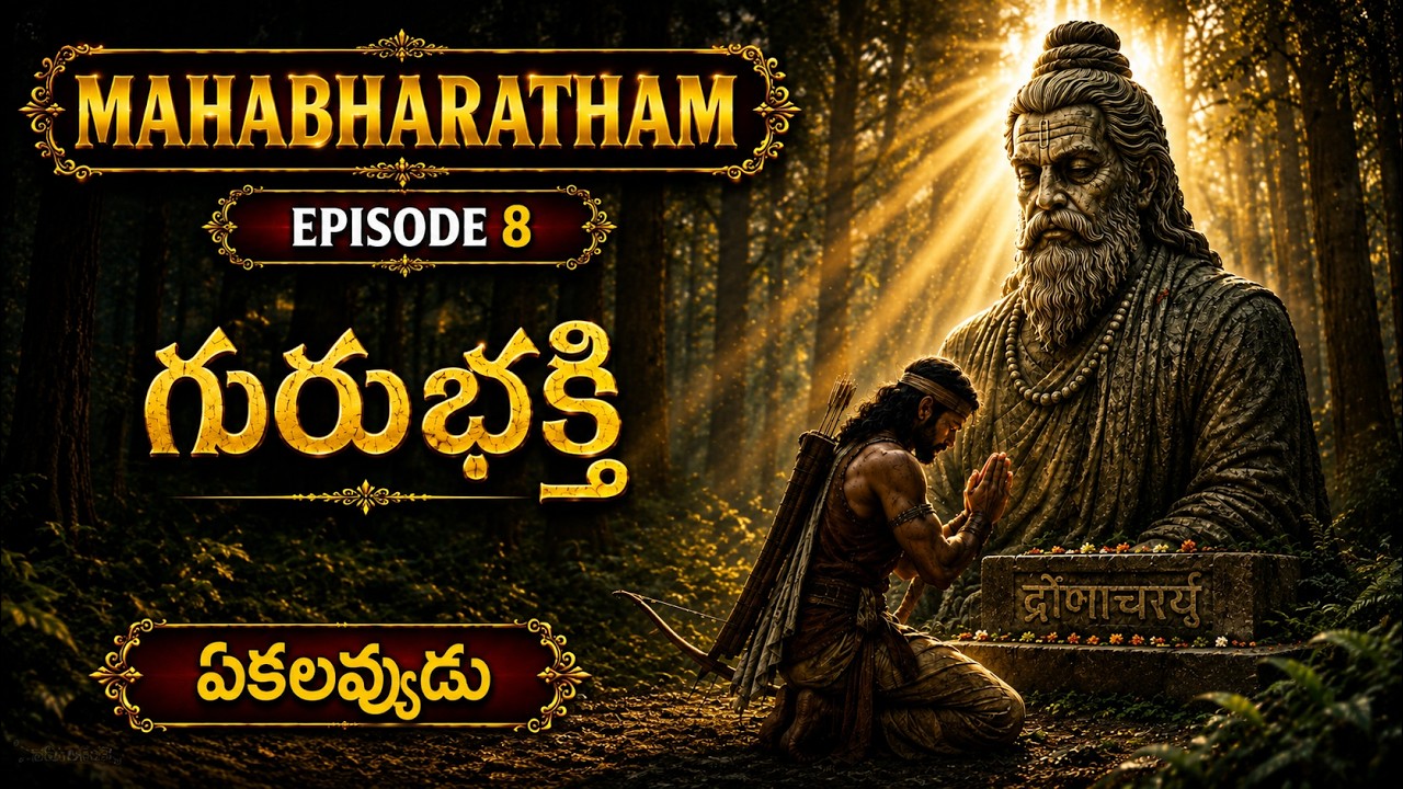 Ekalavya Real Story in Telugu |  Karna Begins! | Mahabharatham Episode 8