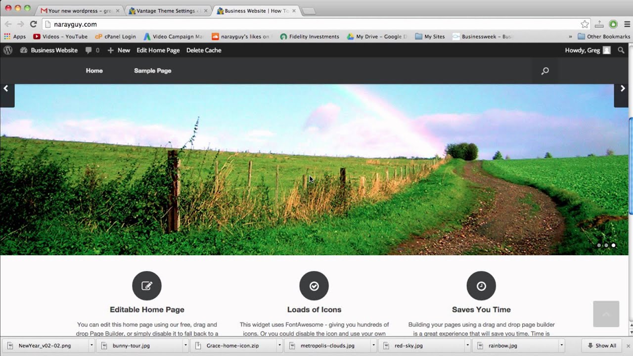 Create a Business Website in WordPress