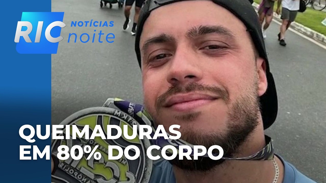 Homem sofre queimaduras em 80% do corpo; apartamento explodiu e pegou fogo no Paraná