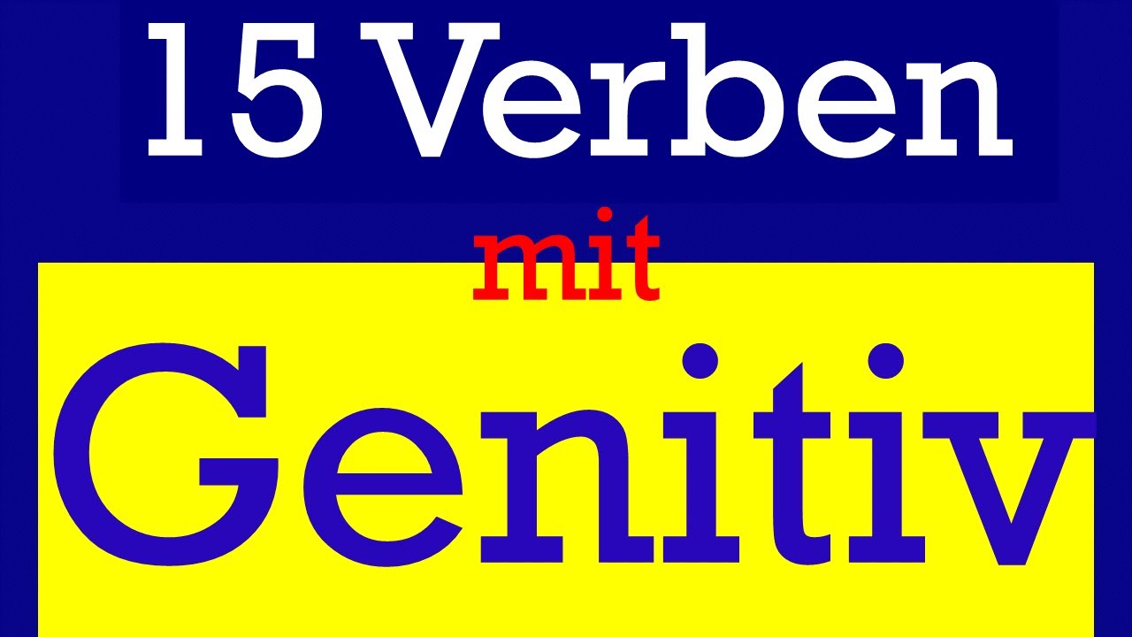15 wichtige Verben mit Genitiv | Deutsche Grammatik #genitiv #verben #b2 #c1 #c2