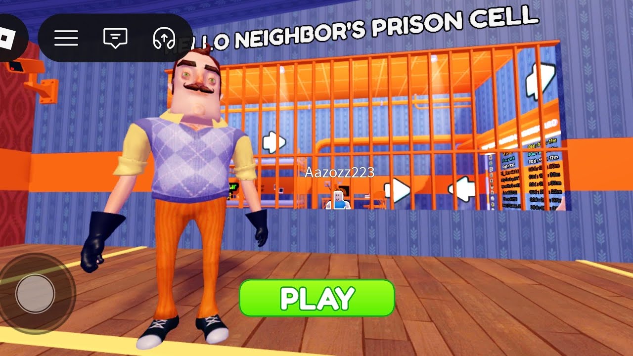 Roblox neighbor's prison run obby