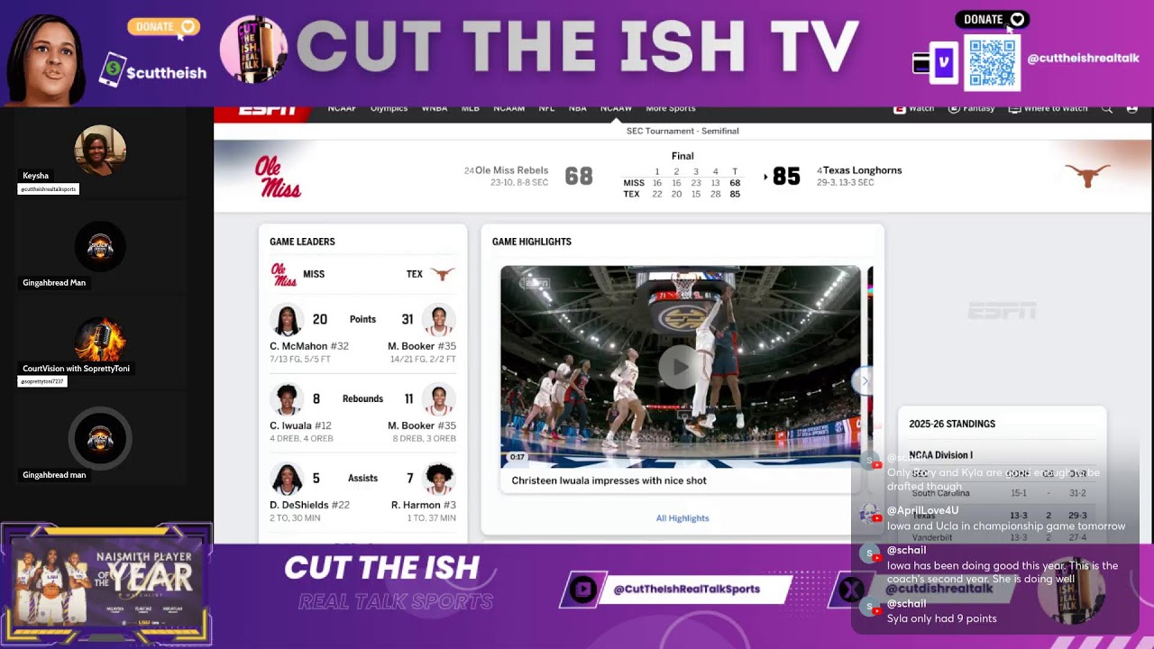 #6 LSU VS #3 SOUTH CAROLINA |SEC TOURNAMENT| Live Play-By-Play & Watch Party