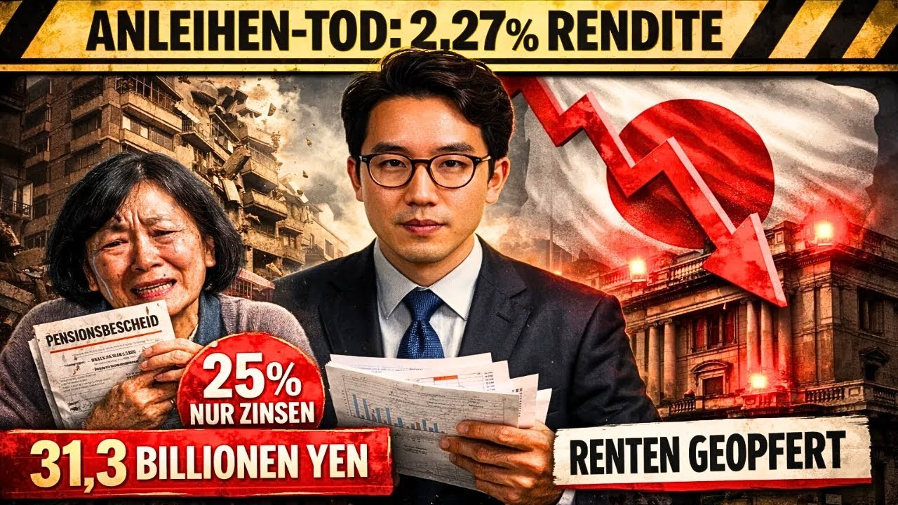 ANLEIHEN-TOD: Japan 2,27% Rendite seit 1999 – 25% Budget für Zinsen, Renten werden geopfert