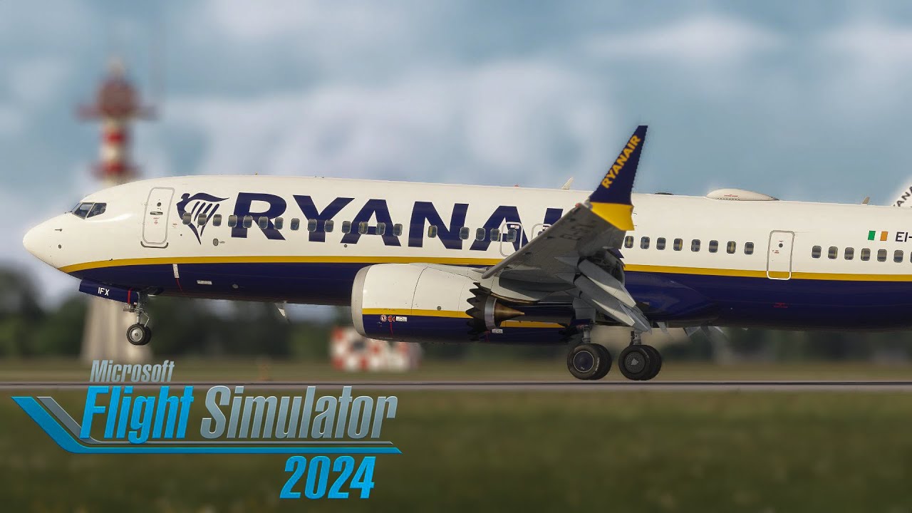FS2024 SMOOTH Ryanair 737 MAX Landing in Bologna | City Approach