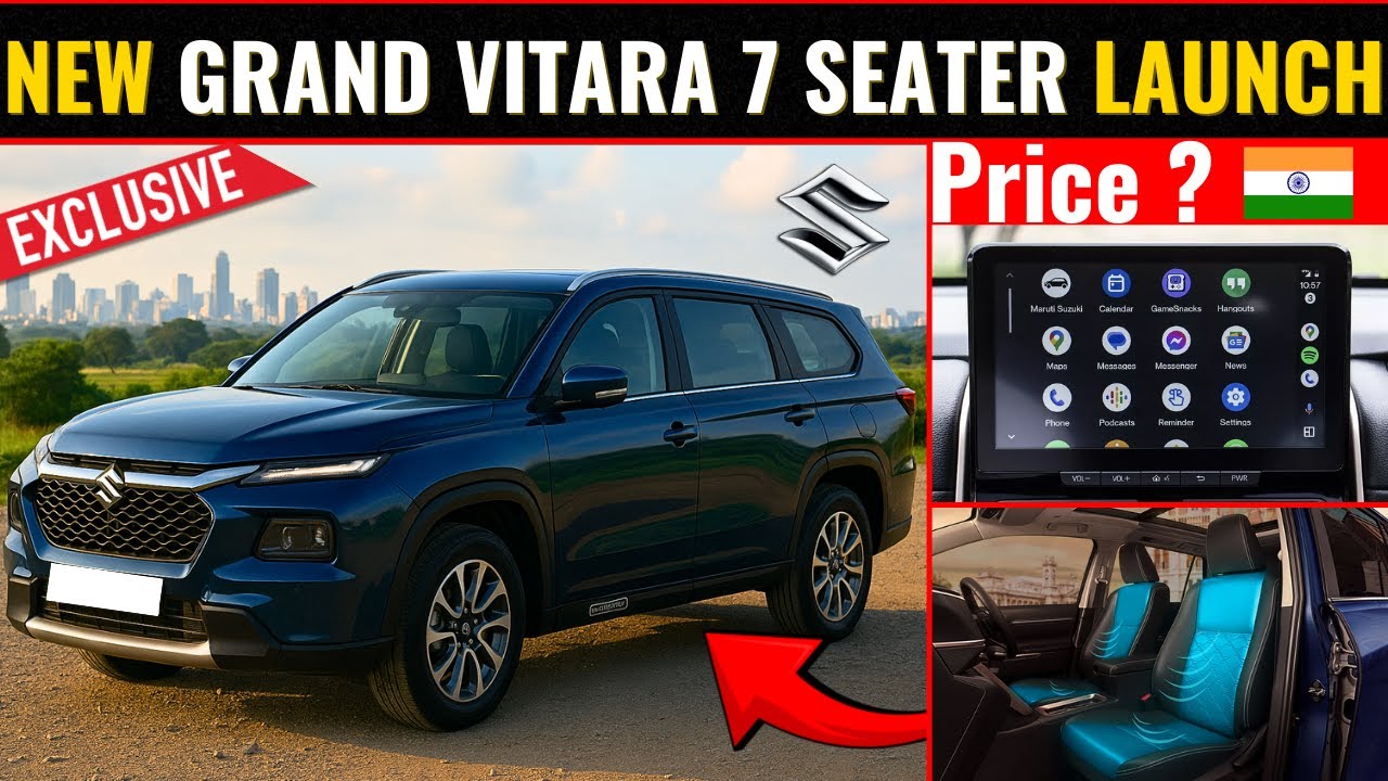 Maruti Suzuki Grand Vitara 7 Seater 2025🚙🔥Launch🤩|Price🤑|Features🔥|Upcoming Suv in India 2025❤️🔥