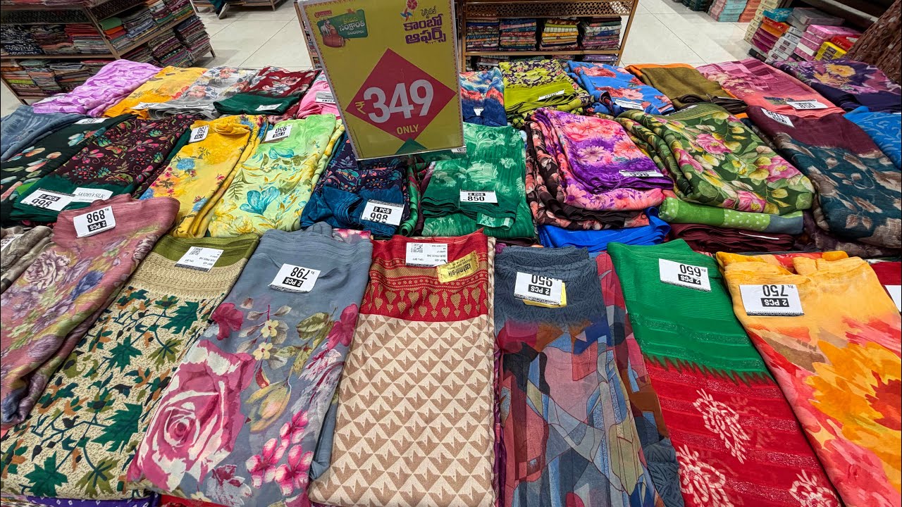 చెన్నయ్ షాపింగ్ మాల్ లో సంక్రాంతికి కొత్తగా వచ్చిన సారీస్ |Chennai shopping mall offers |Sarees