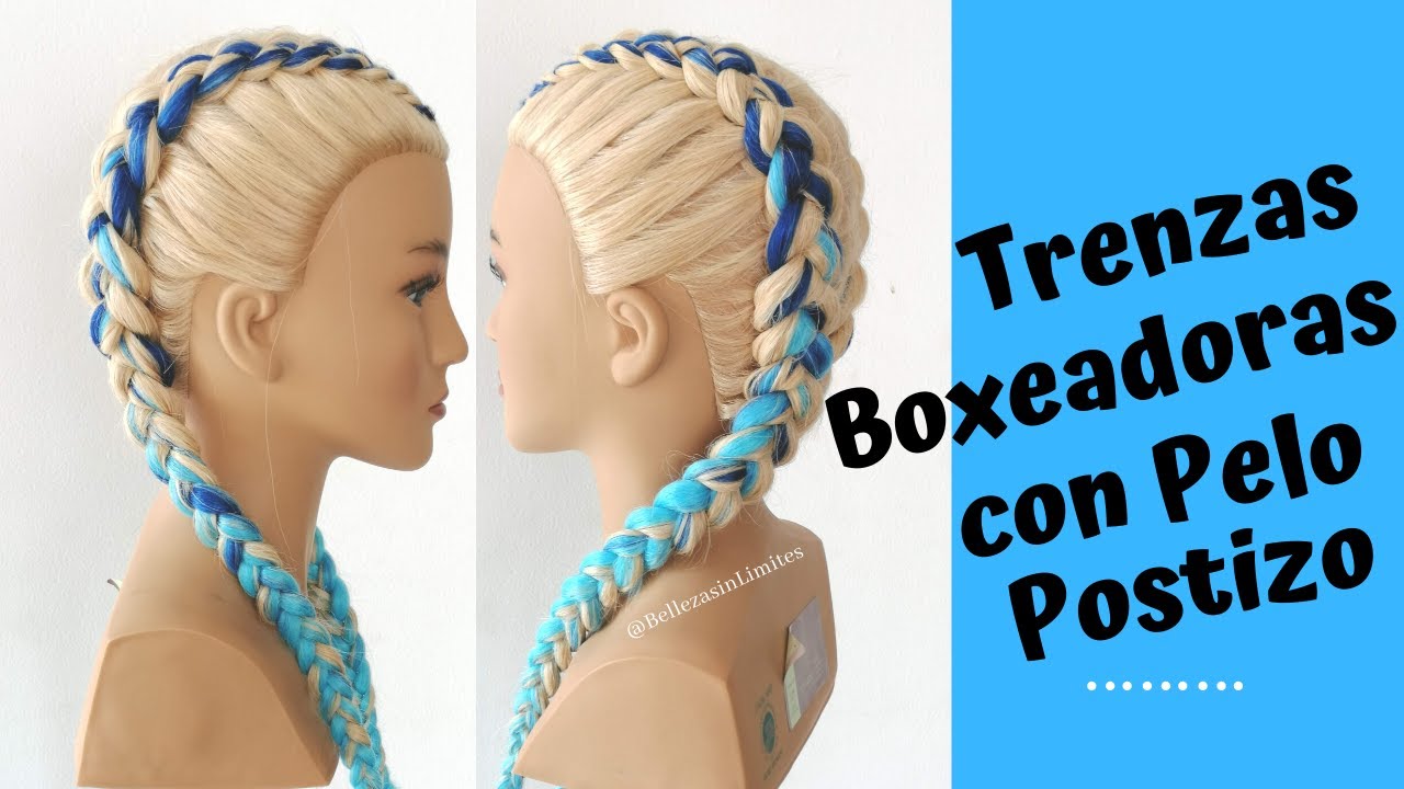 Como Tejer FÁCILMENTE Trenzas BOXEADORAS con PELO POSTIZO | Kanekalon | para APRENDICES