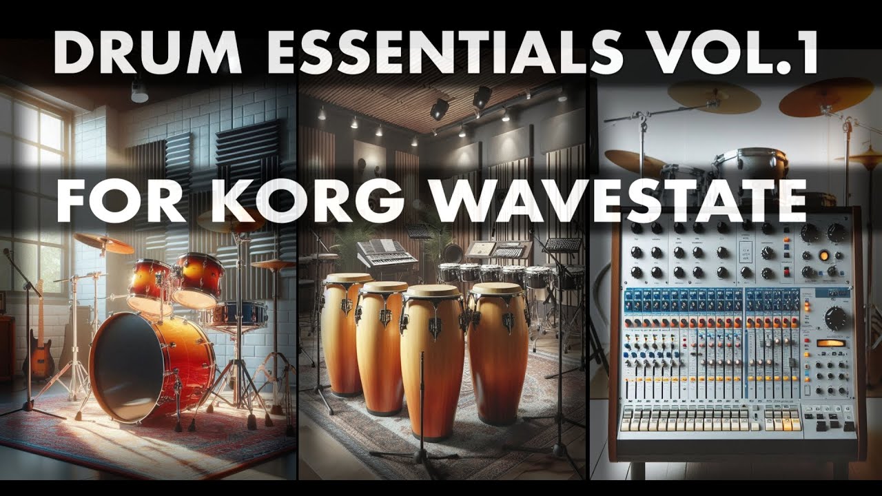Drum Essentials Vol. 1 - a Korg WaveState SoundSet (Korg WaveState Patches, Soundpack)