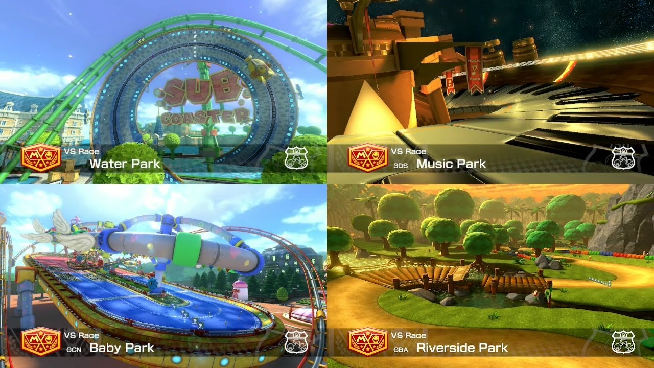 Mario Kart 8 Deluxe - All Park Courses