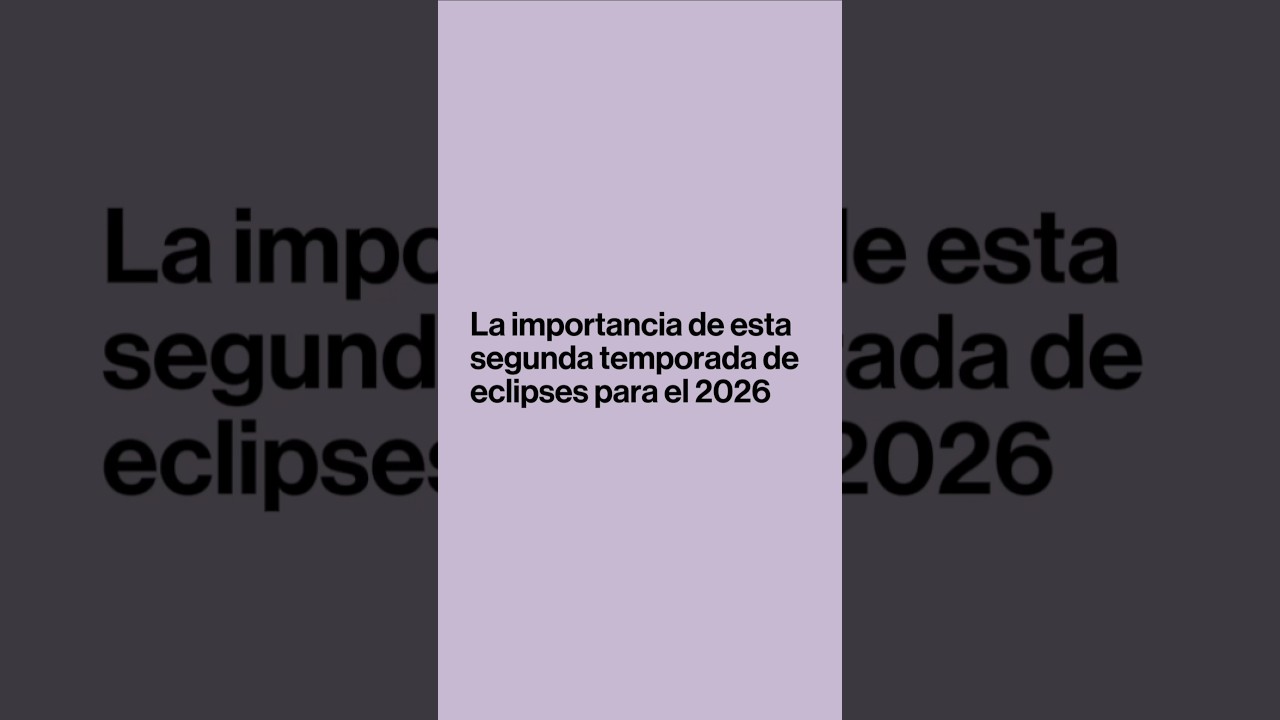 Esta temporada de eclipses 2025 es el reset que prepara tu 2026.