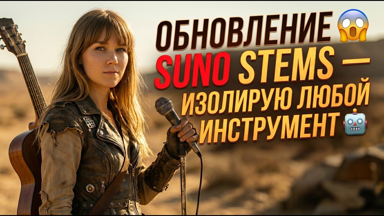 Suno обновил стемы &mdash; почти 100 инструментов изолированно +   работа как в DAW | Полный гайд 🔥