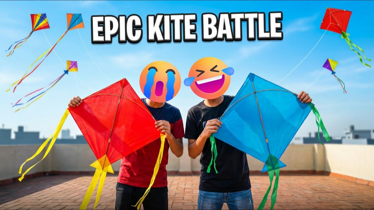 Terrace Turns Into War Zone 😳 | Kite Flying Challenge 🪁 | Makar Sankranti Special