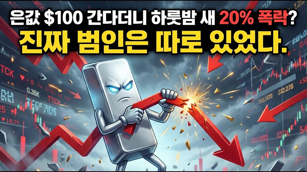 은값 $100 간다더니 하루아침에 -20% 폭락? 진짜 범인은 따로 있습니다