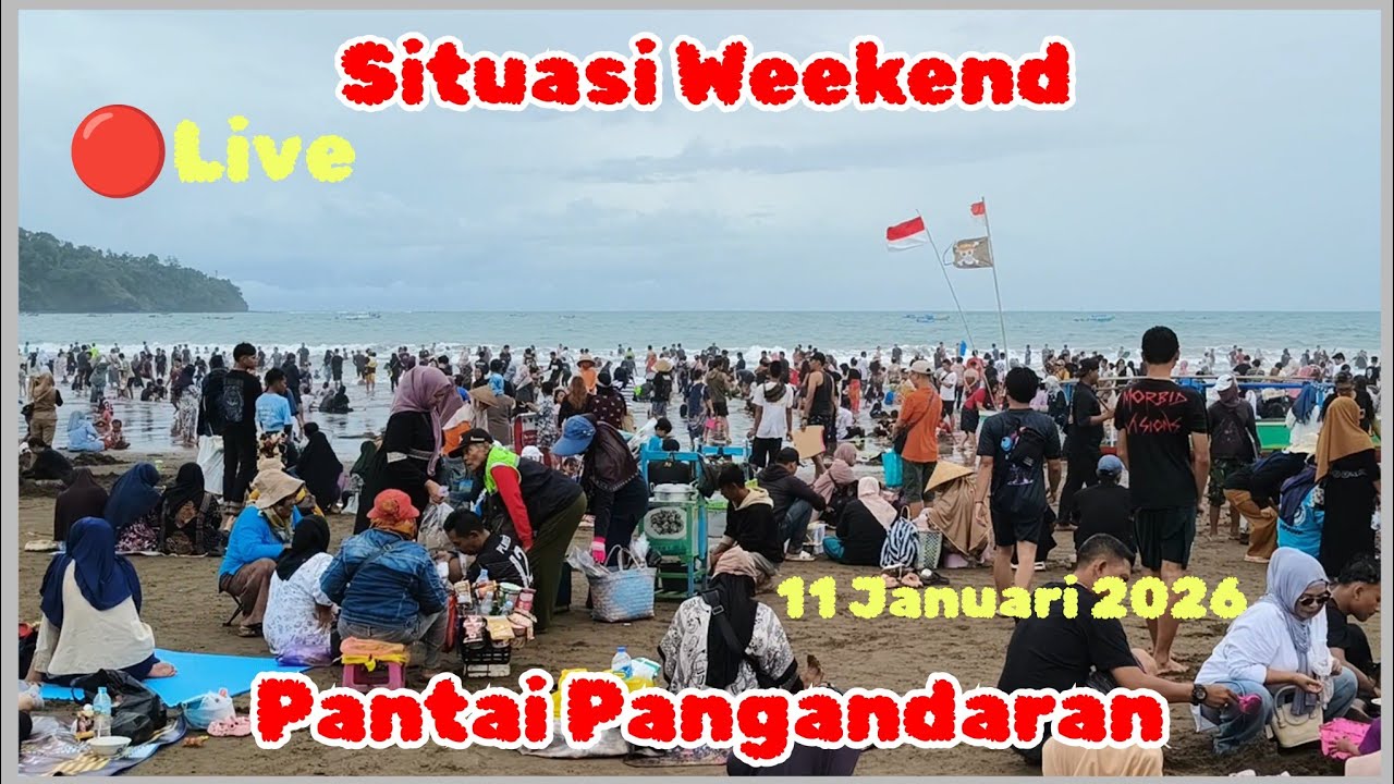 🔴Live Pantai Pangandaran 11 Januari 2026