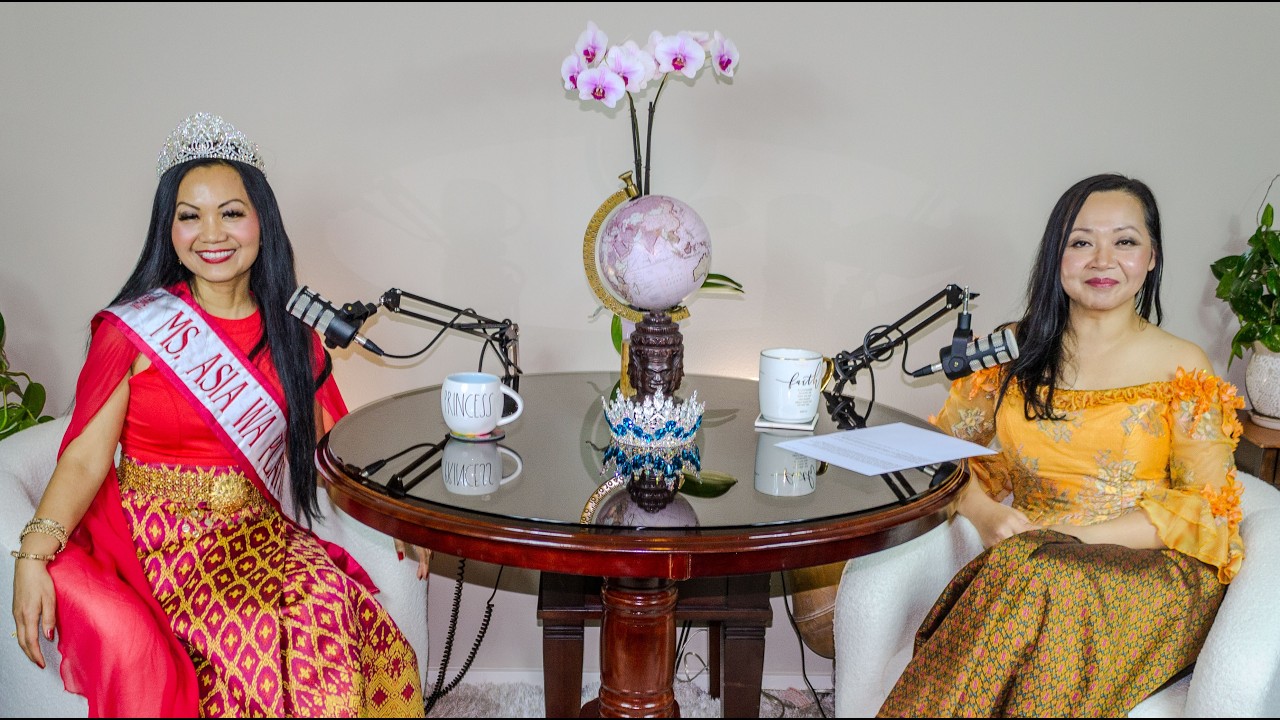 KhmerTalk: S1-E07 Lets Talk with Ley Dy Chim from the Refugee Camp to WA. Ms. Asia Platinum Crown
