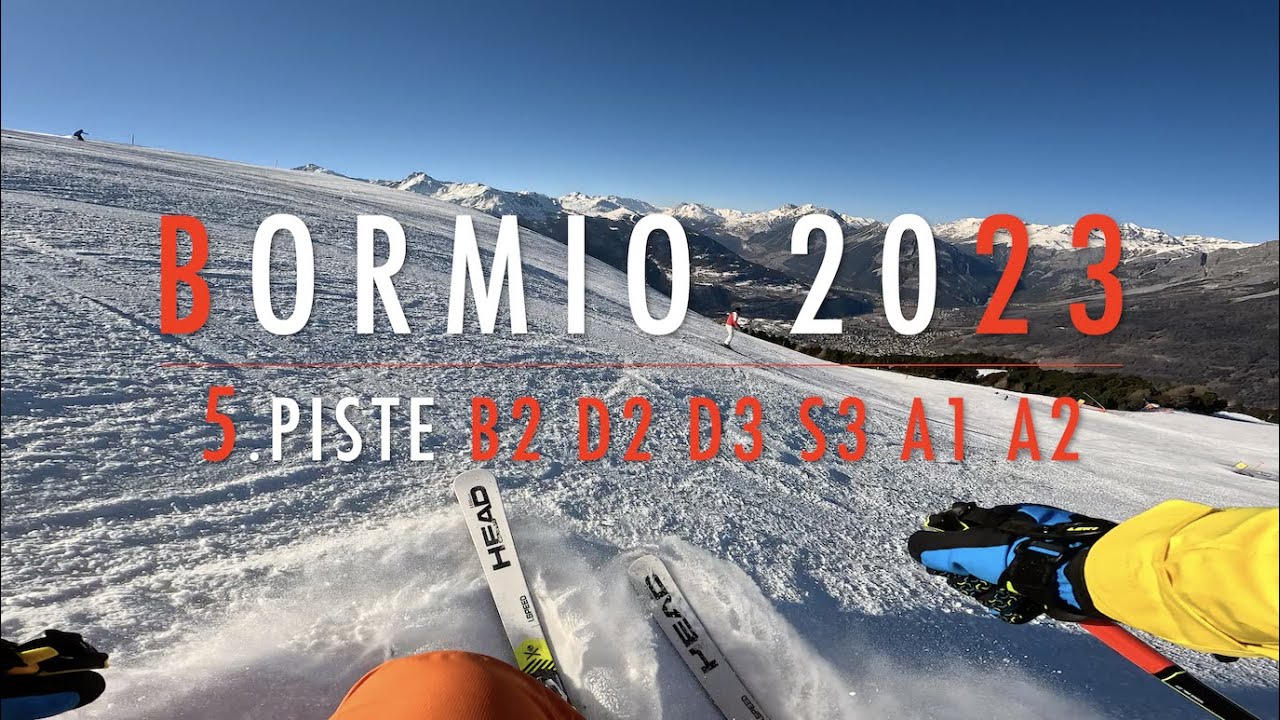 4K 🔴 Bormio SKI 🔴 Day 3 🔴 5. Piste B2 D2 D3 S3 A1 A2 🔴 8.2.2023