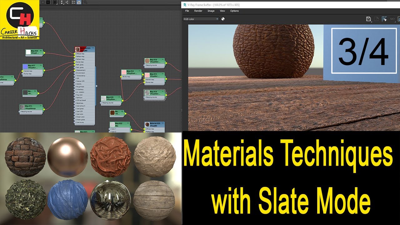 Material techniques with Vray 5 in 3ds max PART3 | vray 5 for 3ds max | In Depth Slate Mode in hindi