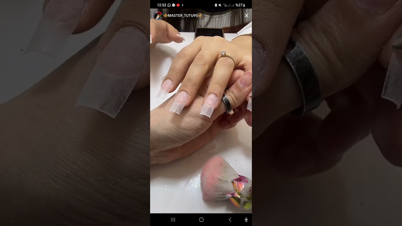 tipsi forma #nailart #выкладнойфренч #tırnakbakımı #маникюр #akvaryum #qaynaq #gellac #arka