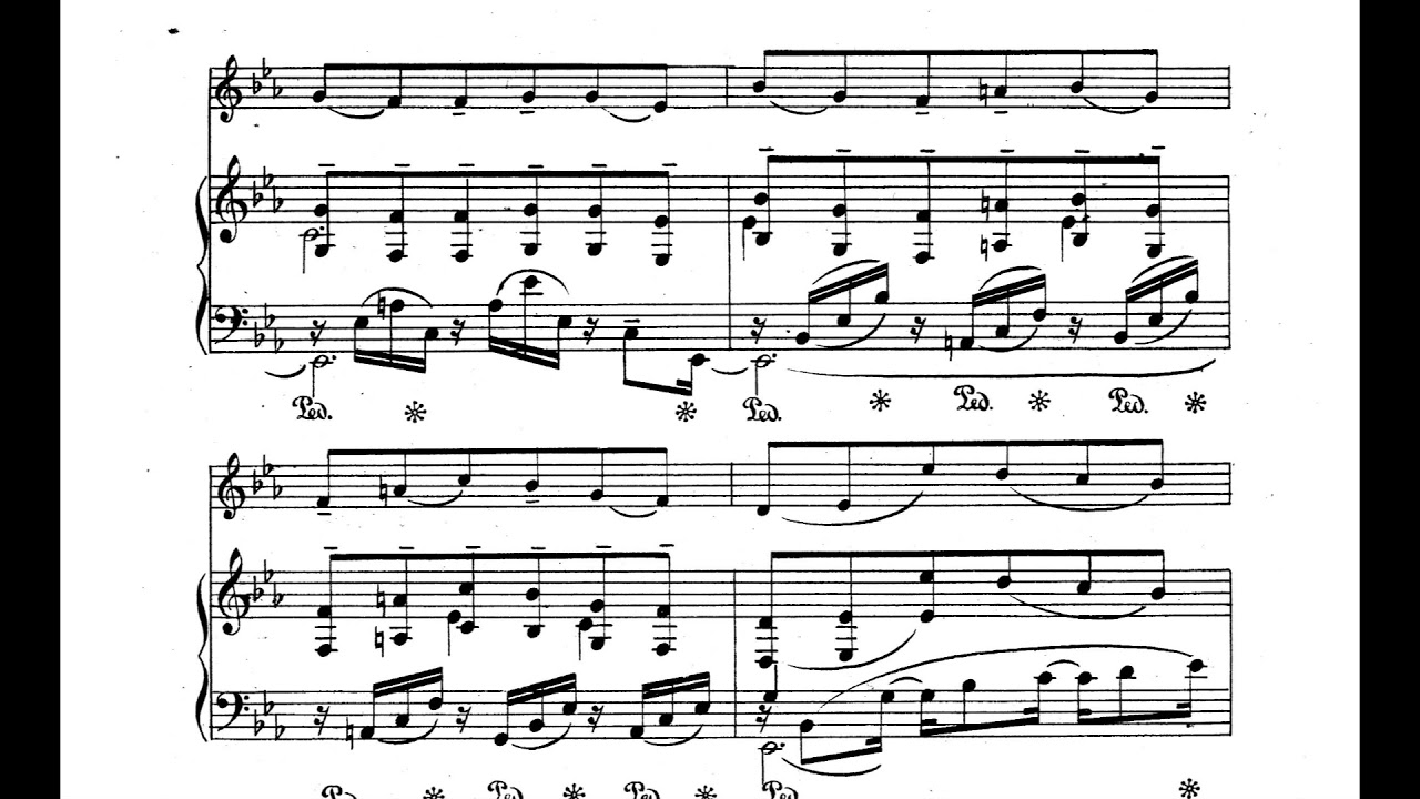 George Enescu - Impromptu Concertant for Violin and Piano (1903) [Score-Video]