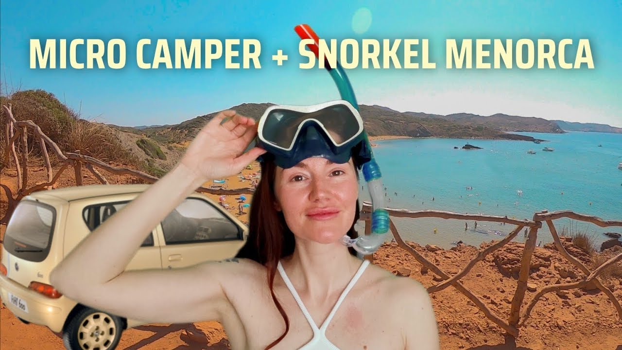 MICRO COCHE CAMPER + snorkel en MENORCA | Relax en SOLITARIO 🚙🌊⛱️😌