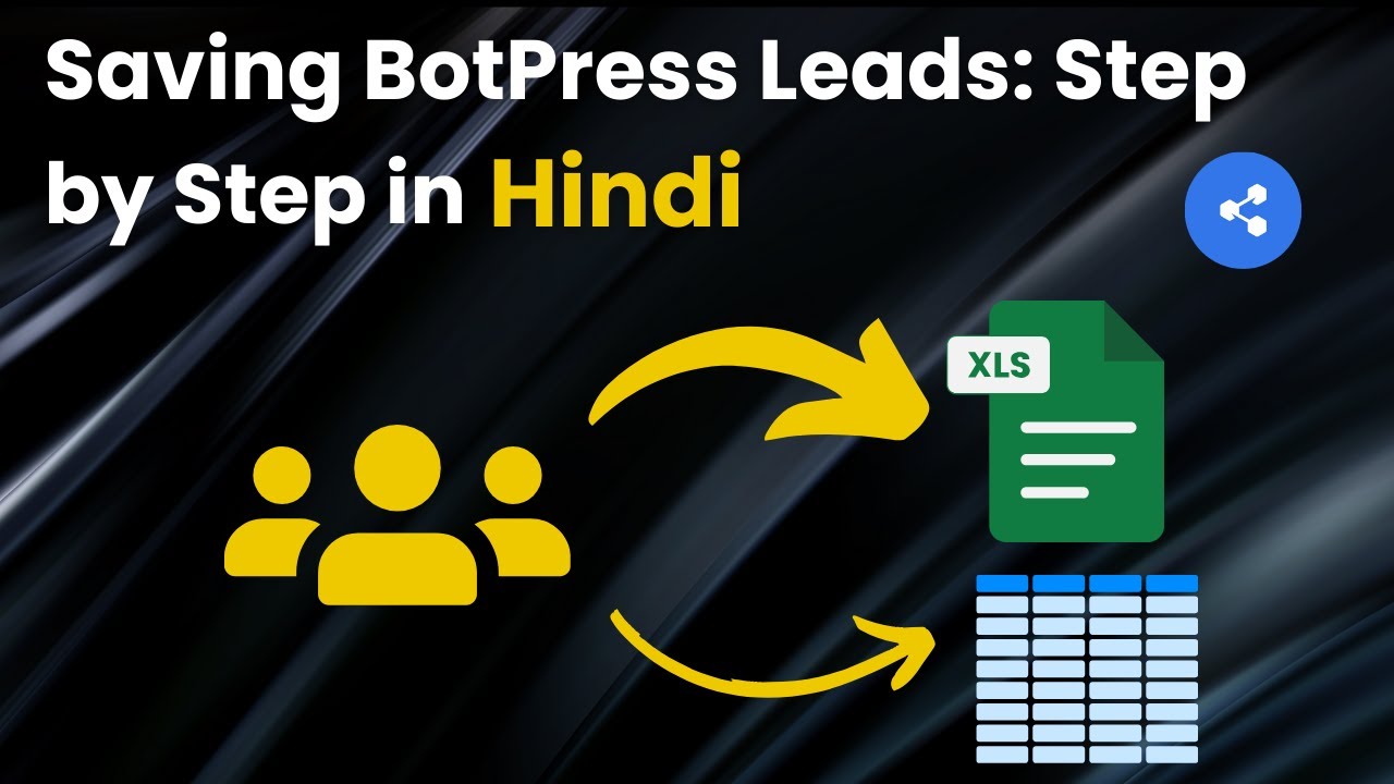 Saving BotPress Leads: Google Sheets & BotPress Tables In Hindi