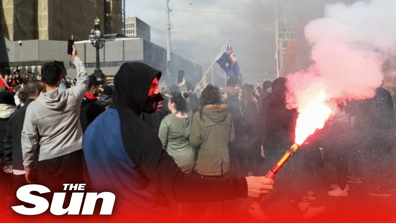 Violent anti-lockdown protests erupt across Australia after harsh restrictions enforced