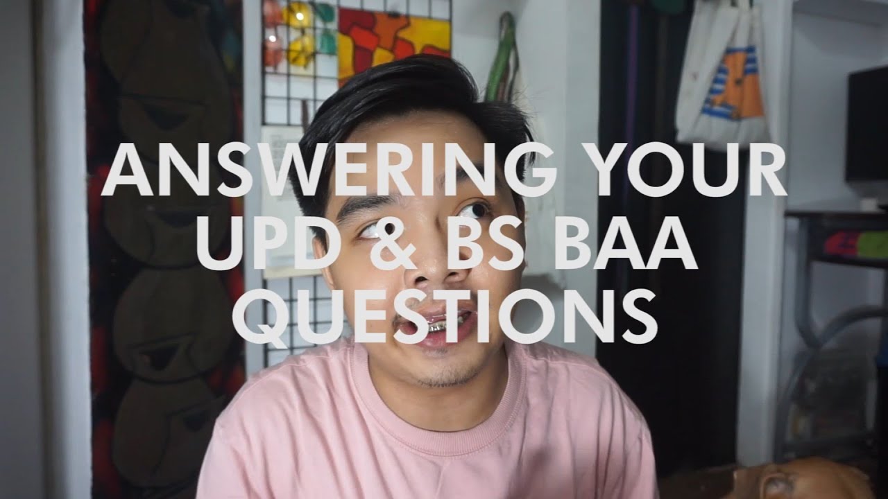 UPD Series #9: BS Business Administration and Accountancy (BAA) and UPD FAQs | Max Guanzon(Filipino)