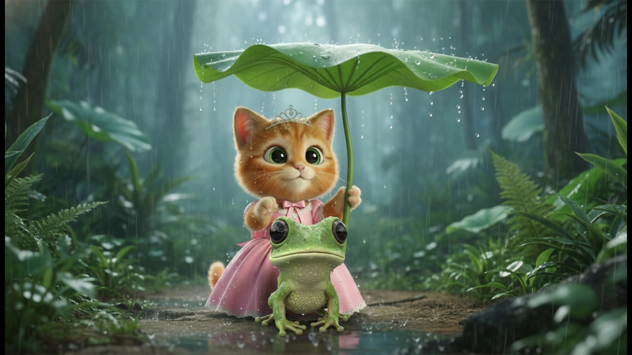 The Tiny Rain Hat: A Sweet Story of a Kitten and a Frog - Heartwarming Story