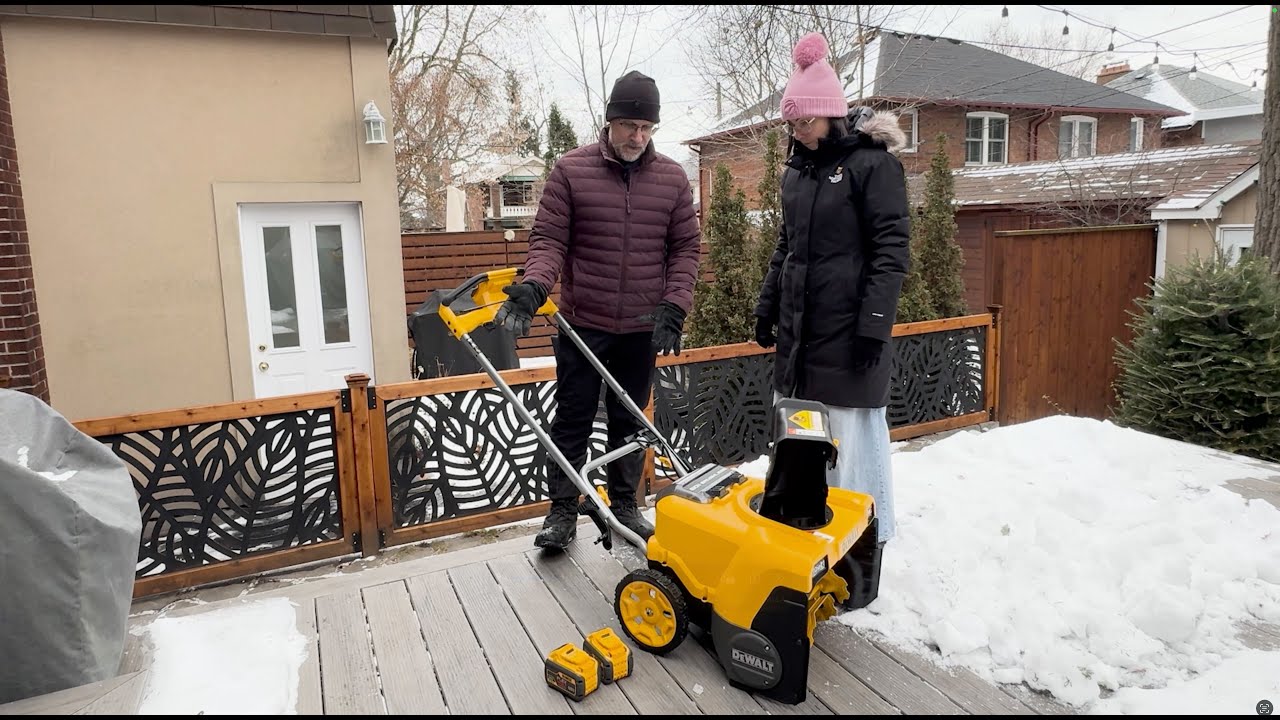 How to Use a DeWalt 60V Snowblower