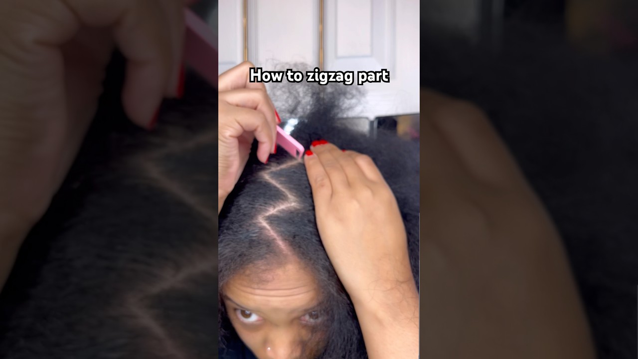 Do you still rock zigzag parts? Drop answer in comment section . #braids #atlanta #viral #zigzag