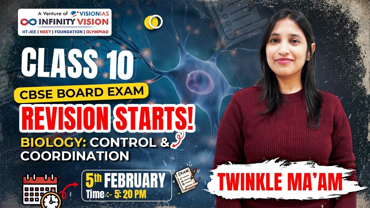 Class 10 Revision | CBSE Board Exams | Biology:  Control and Coordination