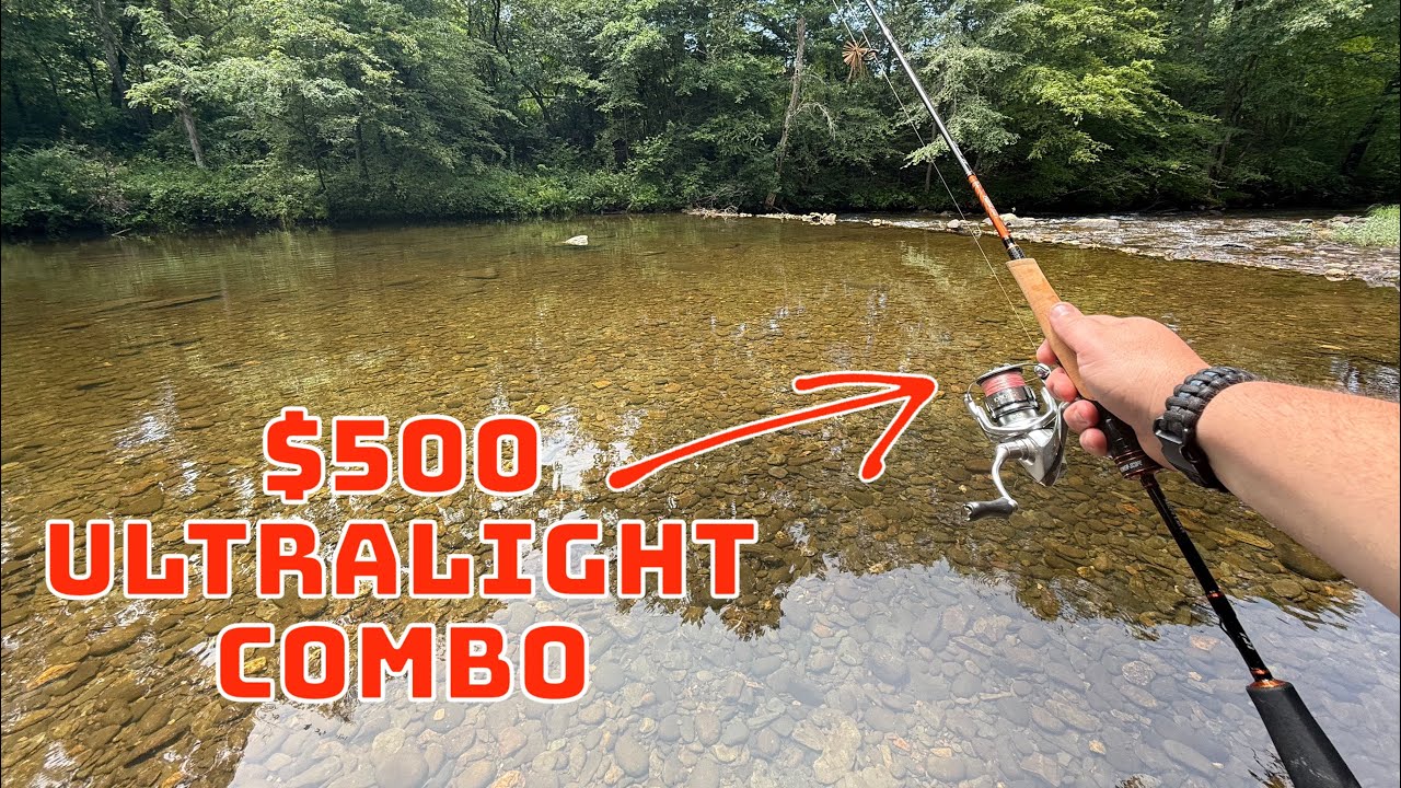 Wading and fishing for mountain River Bass