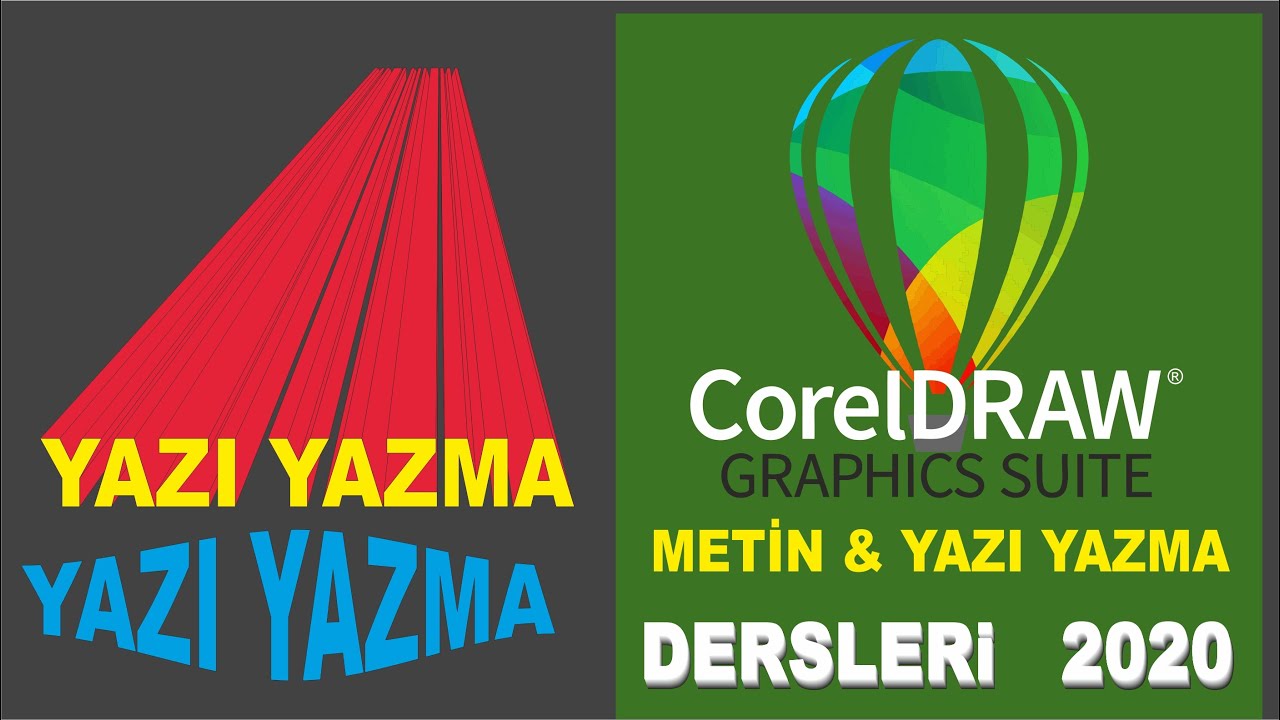 Corel Draw dersleri - yazı yazma