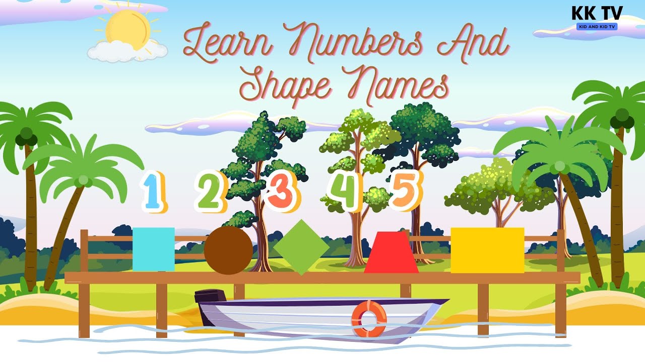 Learn Numbers And Shape Names | Learn Numbers | Shape Names | Kid And Kid TV