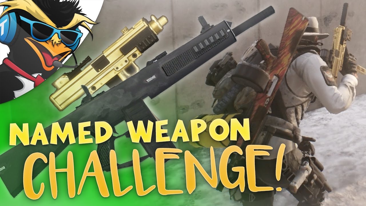 NAMED WEAPON CHALLENGE! - The Division Dark Zone Funny Moments