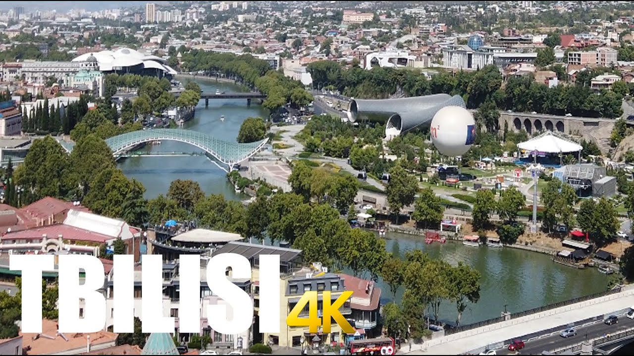 Tbilisi, Georgia, walking tour 4k 60fps