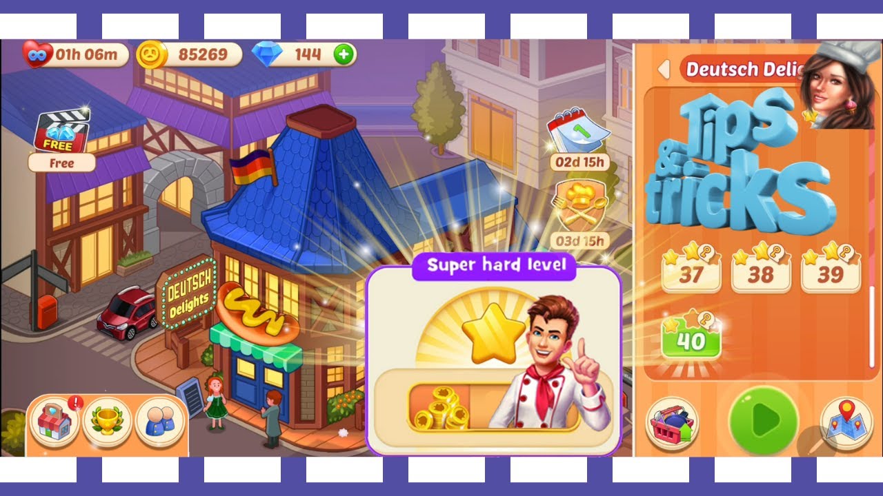 Cooking Crush /Levels 37 - 40 /Tips and Tricks on Hard Levels