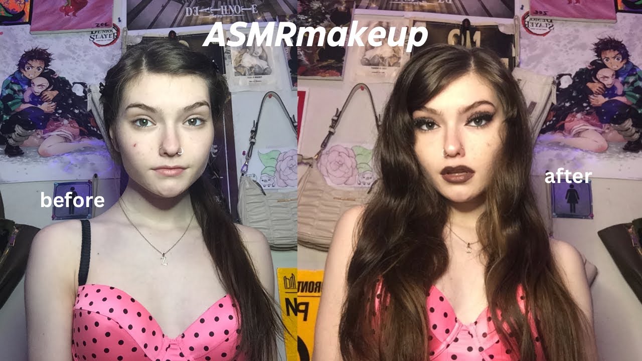 Asmr|| Doing My Makeup 💄🖤 upclose whisper