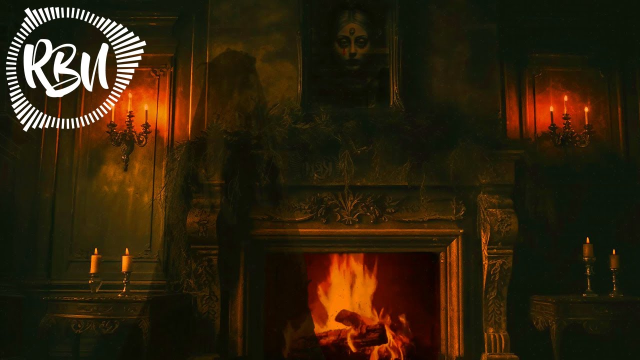 You're in a Haunted Victorian Mansion ASMR Ambience 👻 1 HOUR 👻 Fireplace, Creaks, Old Clock, Ghosts