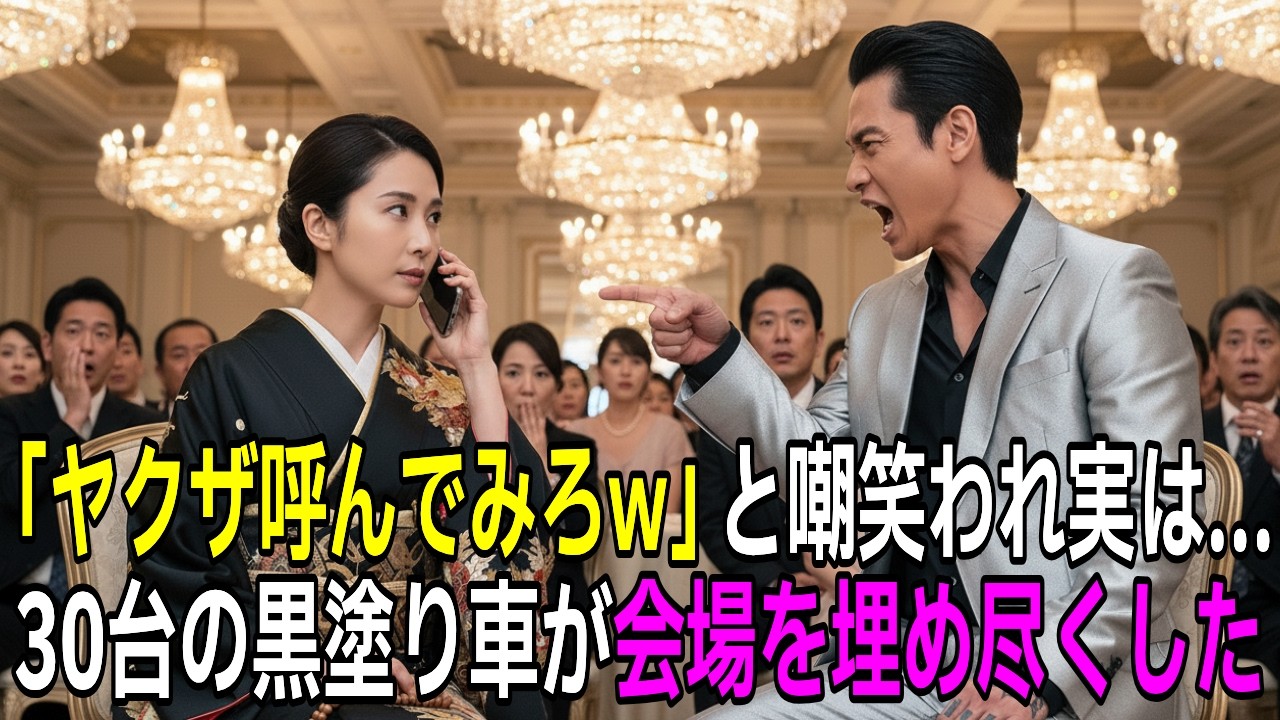 「お前んちヤクザだっけ？w」同窓会で嘲笑され着物に酒をかけられた私。5分後、30台の黒塗り高級車が到着し…男が顔面蒼白で絶望した驚愕の理由とは？【スカッとする話】