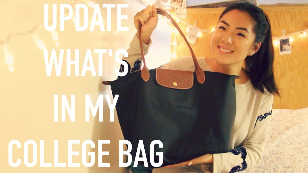 UPDATED What's In My College Bag