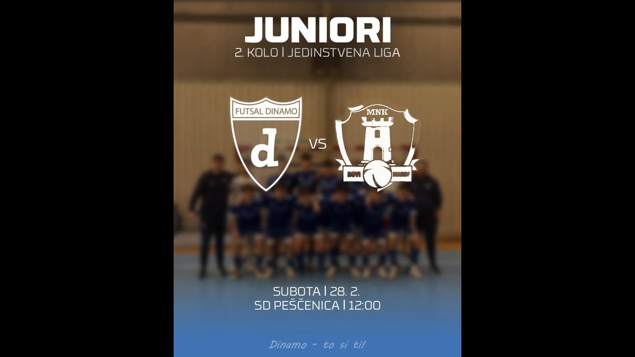 1. HMNL, JUNIORI, Futsal Dinamo - Novi Marof