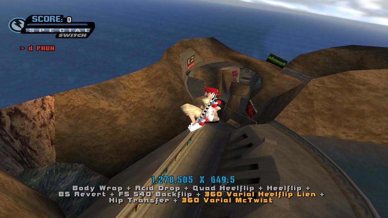 1.050 BILLION Points DOWNHILL JAM | THUGPRO | Map #31 (2/8 THPS1)