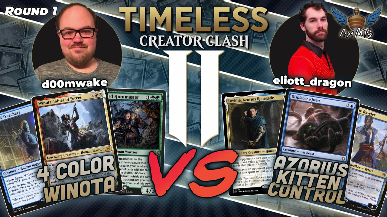 MTG Timeless | 4 Color Winota vs Azorius Kitten Control | Timeless Creator Clash II | Round 1