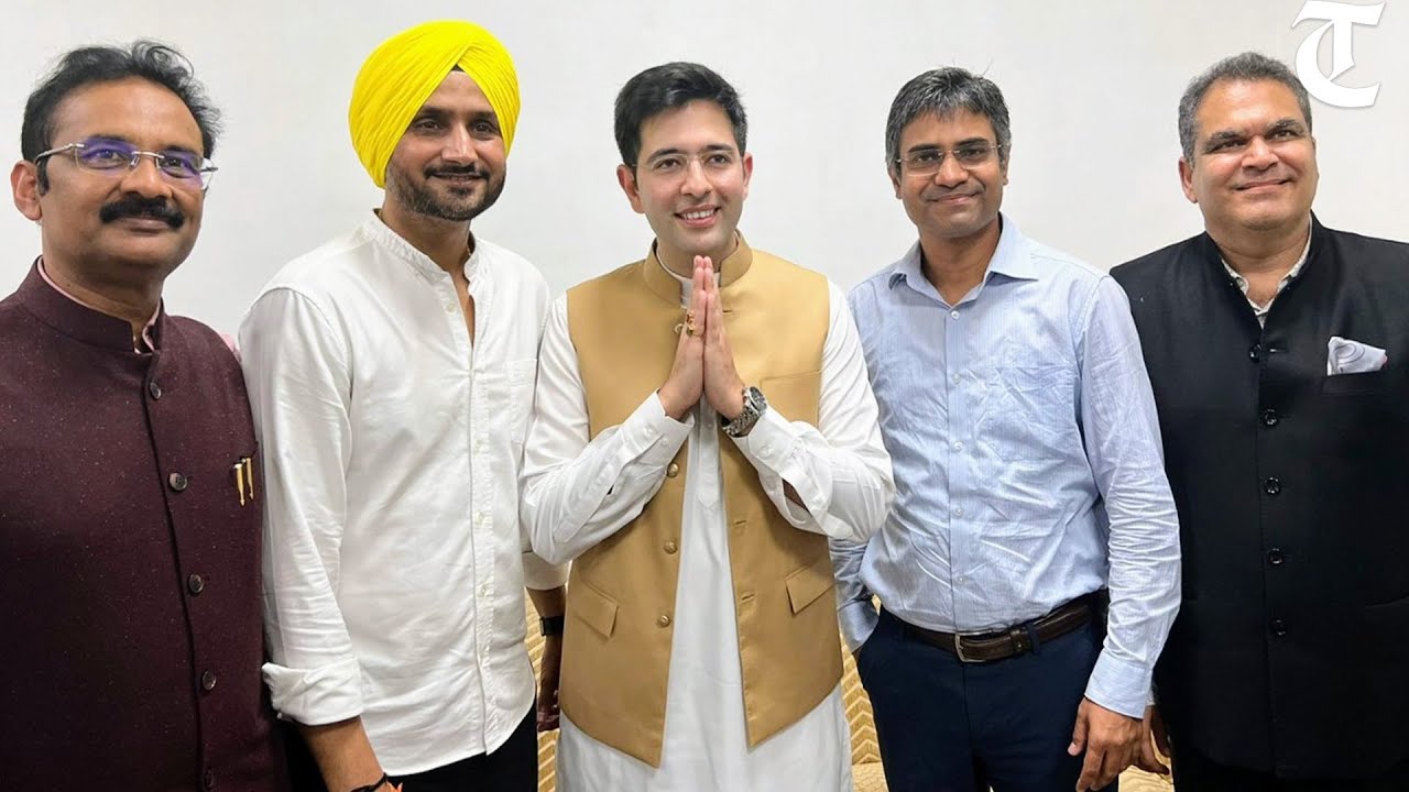 AAP candidates file nominations for Rajya Sabha from Punjab in presence of CM Bhagwant Mann