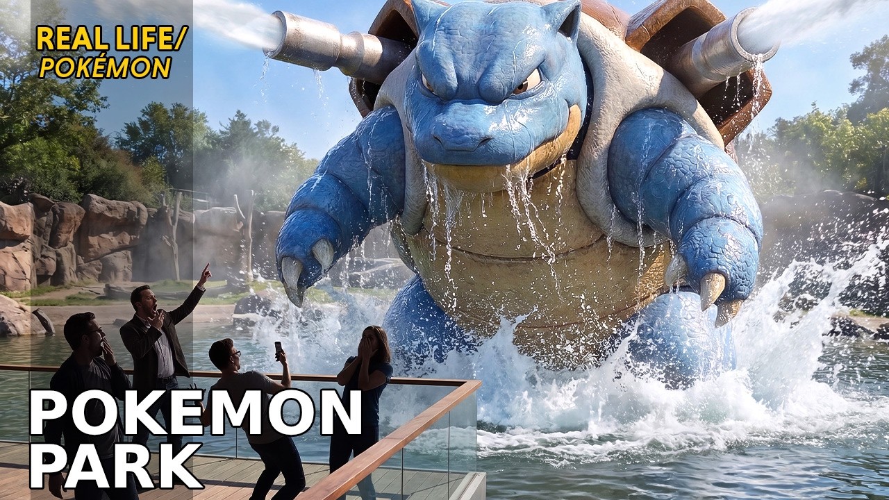 Real Life Pok&eacute;mon Park: What If Pok&eacute;mon Existed in Real Life?! - Water Type (Reimagined With AI)